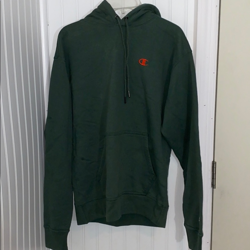Olive green champion hoodie